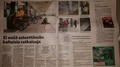 Esteettömyystempauksen uutisointia