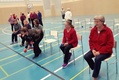 Yhdistyksen naisia bocciakisoissa Ruokolahdella 16.2.2019